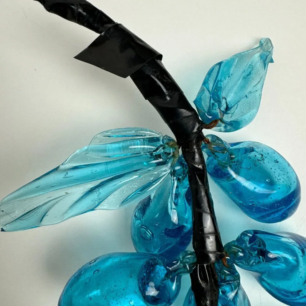 RARE Vintage ART Blue Glass 